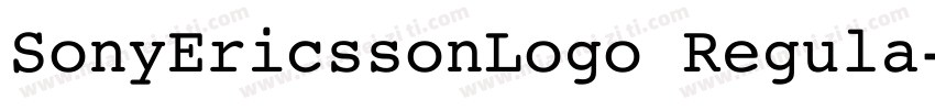 SonyEricssonLogo Regula字体转换